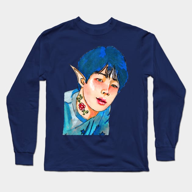 Elf : Jin BTS Long Sleeve T-Shirt by virakkuma